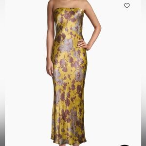 Sold out on Revolve - Bec + Bridge - Moondance Strapless Dress in golden violet